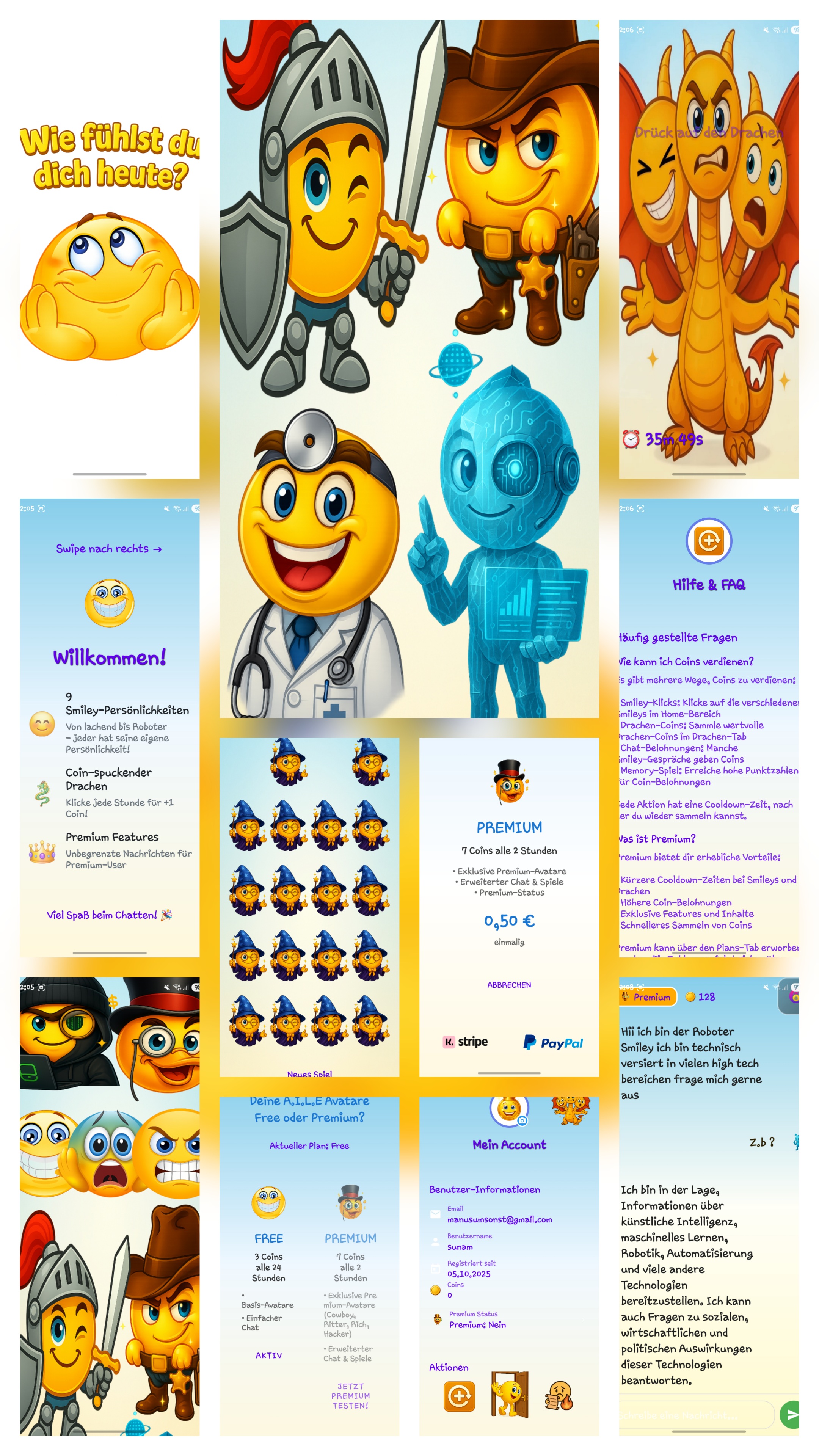 Alie.info App Vorschau